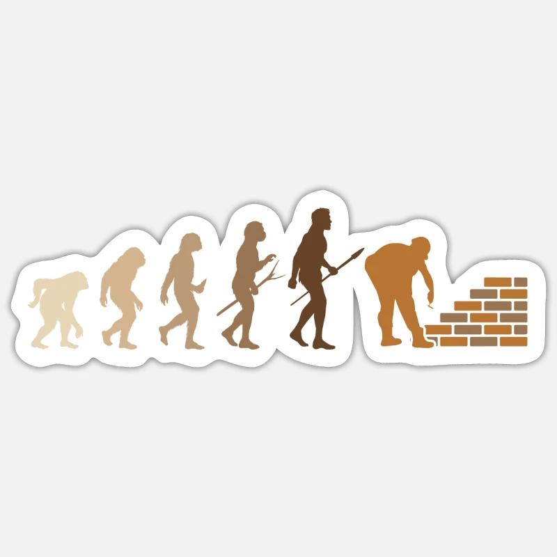Brickie Bricks Construction Worker Bricklayer Sticker size S (10 x 10 cm)