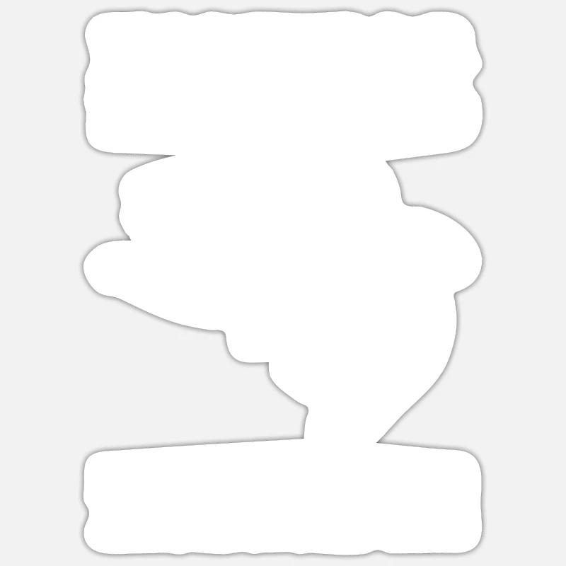 La pêche est comme les seins, même les plus petits font S Sticker taille S (10 x 10 cm)