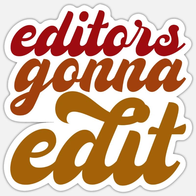 Editors going to Edit Sticker size S (10 x 10 cm)