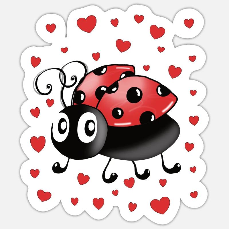 LADYBUG OUTFIT Sticker size S (10 x 10 cm)