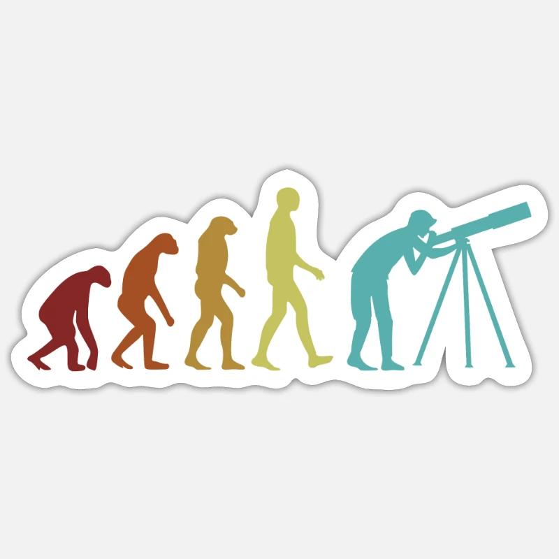 Astronomie Evolution Cosmologiste du ciel étoilé Sticker taille S (10 x 10 cm)