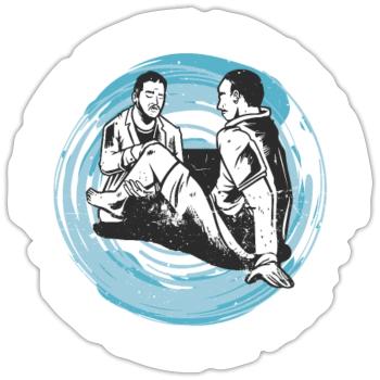 Physiotherapy born 1996 - Sticker size S (10 x 10 cm) - white matte - Front