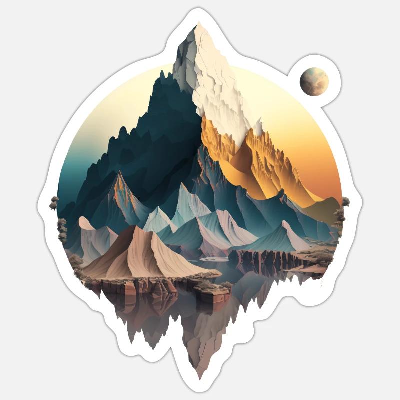 SURREAL - Sticker size S (10 x 10 cm) - white matte