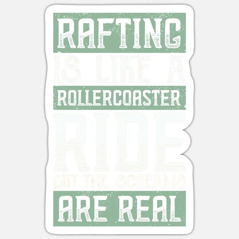 River Rafting Sticker size S (10 x 10 cm)