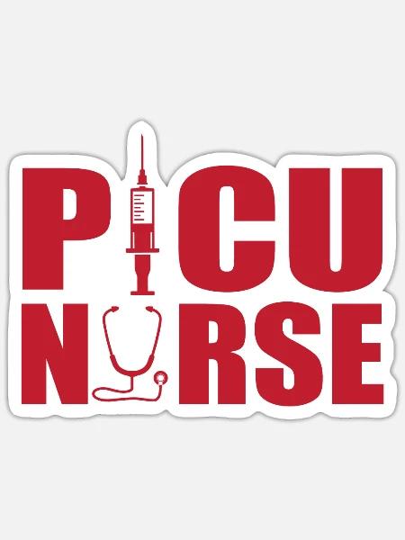 Kinderintensivkrankenschwester - Sticker Größe S (10 x 10 cm) - Mattweiß