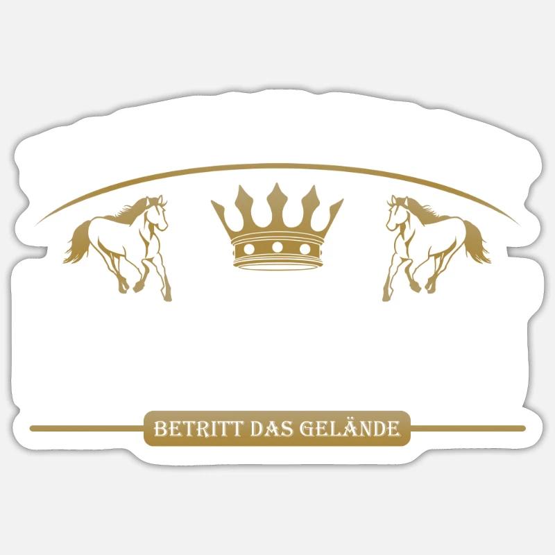 Pferdewirt - Sticker Größe S (10 x 10 cm) - Mattweiß
