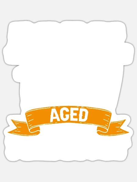 April 1977 Vintage Geburtstag Geschenk - Sticker Größe S (10 x 10 cm) - Mattweiß