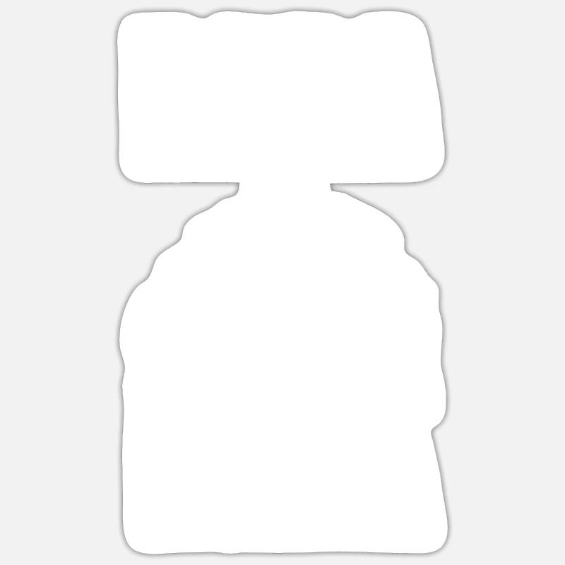 Quad - Sticker Größe S (10 x 10 cm) - Mattweiß