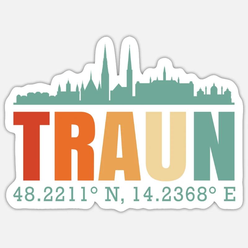 Traun Sticker size S (10 x 10 cm)