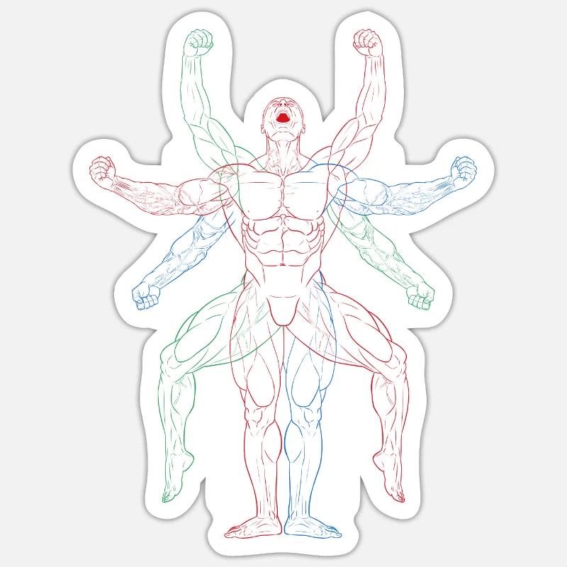 Muscles in motion Sticker size S (10 x 10 cm)