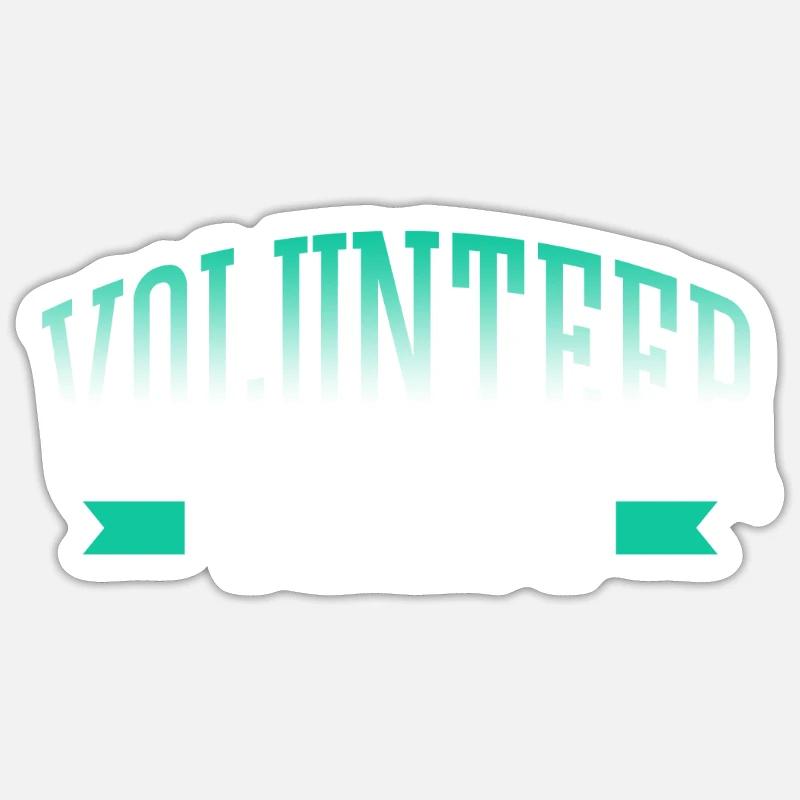 Bénévole Équipe Profession Bénévole - Sticker taille S (10 x 10 cm) - blanc mat
