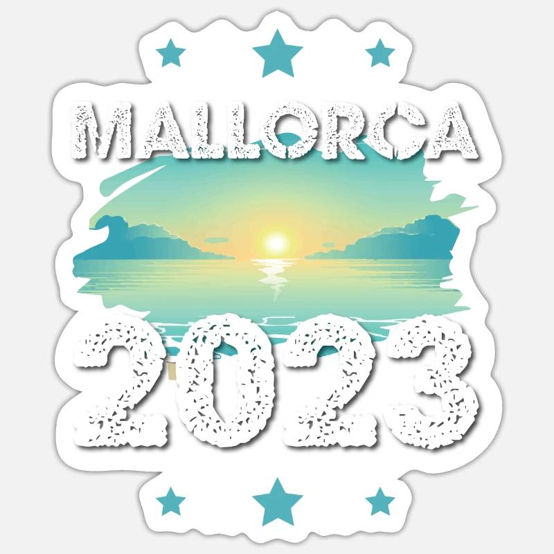Mallorca 2023 - Sticker size S (10 x 10 cm) - white matte