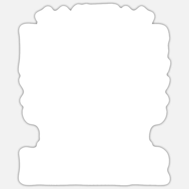 Waitress Bartender Waiter Server - Sticker size S (10 x 10 cm) - white matte