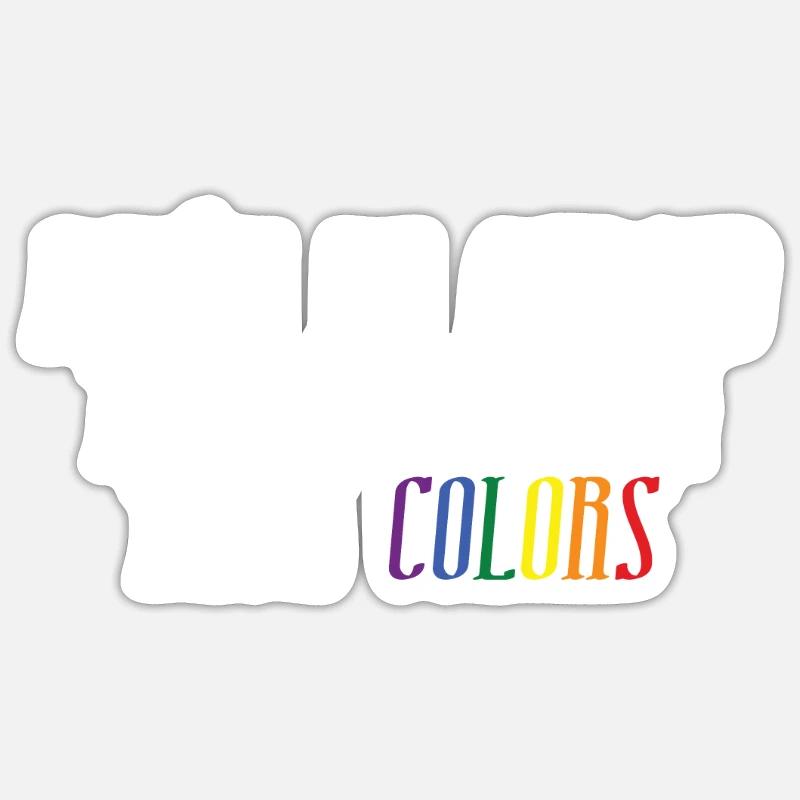 Don't be afraid to show your true face Sticker size S (10 x 10 cm)