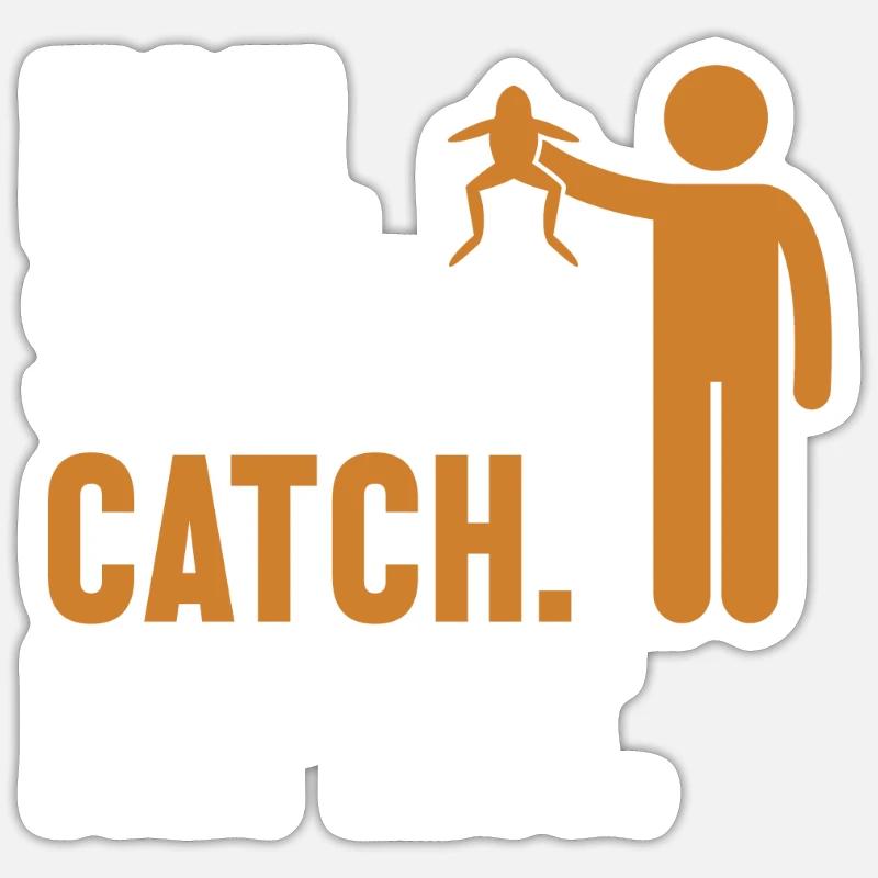 Eat Sleep Catch Repeat Tadpole Tree Frog Sticker size S (10 x 10 cm)