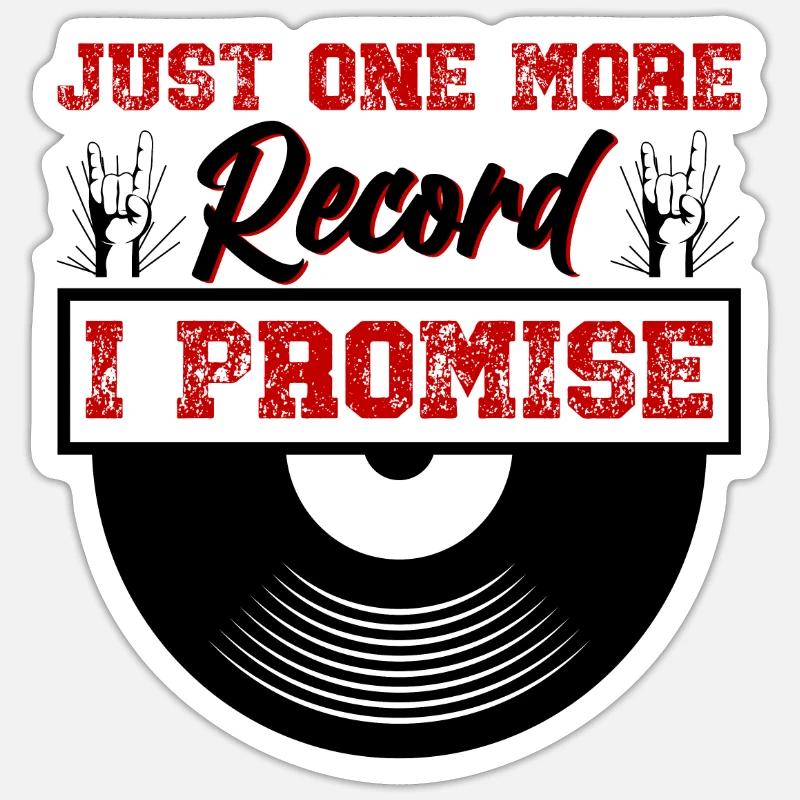 Platine vinyle vinyle rétro collection - Sticker taille S (10 x 10 cm) - blanc mat