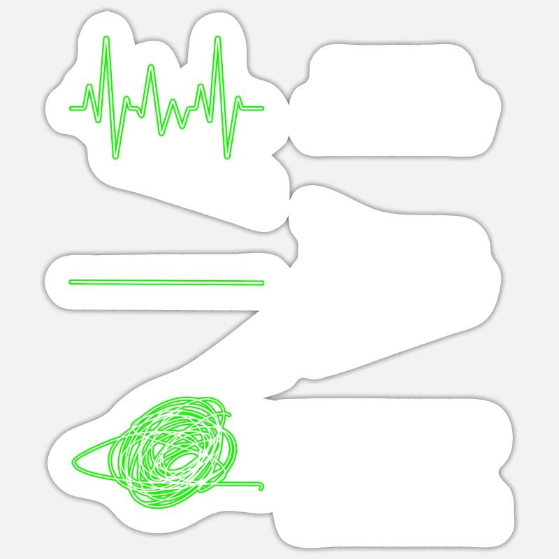 Funny Telephone Interviewer Worker Telecommunicate Sticker Größe S (10 x 10 cm)