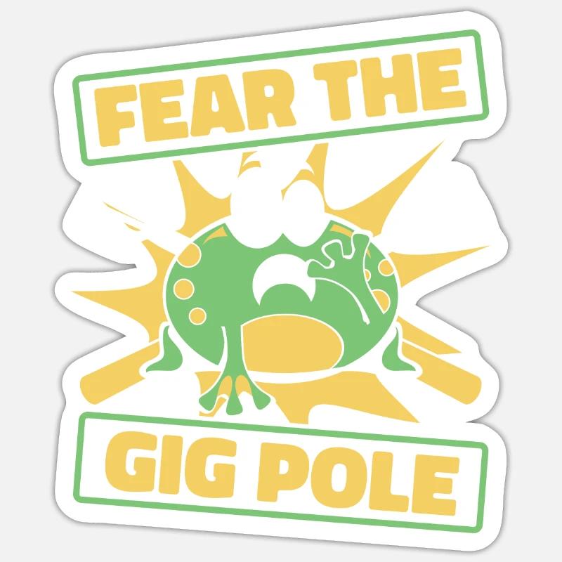 Fear The Gig Pole Toad Tadpole Tree Frog Sticker size S (10 x 10 cm)