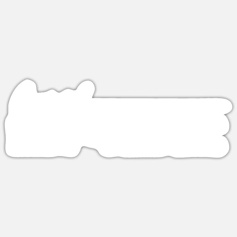 Babes Who Brunch Squat - Sticker Größe S (10 x 10 cm) - Mattweiß