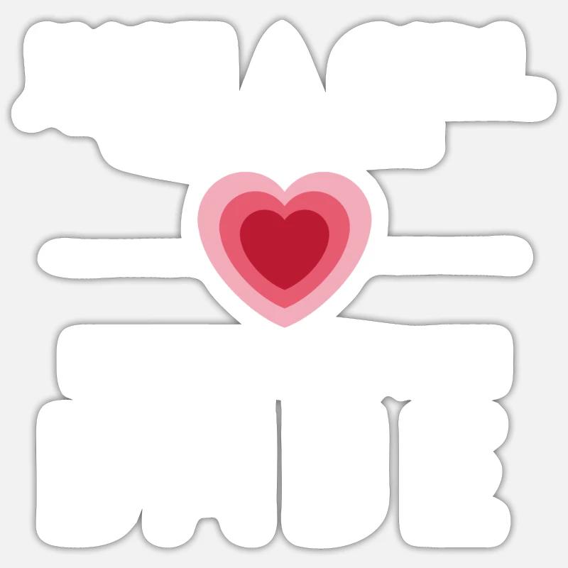 Babes Who Brunch Squat - Sticker Größe S (10 x 10 cm) - Mattweiß