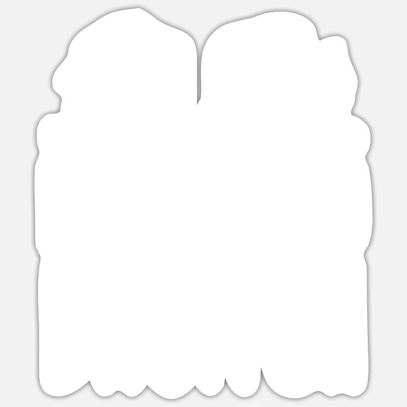 Babes Who Brunch Squat - Sticker size S (10 x 10 cm) - white matte