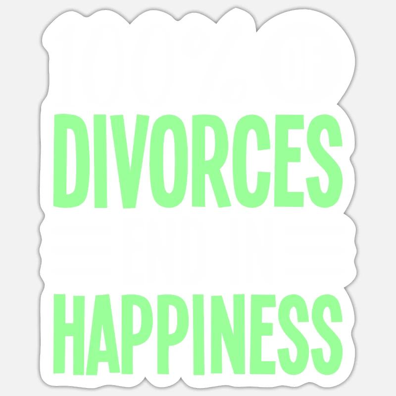 Scheidung Sticker Größe S (10 x 10 cm)