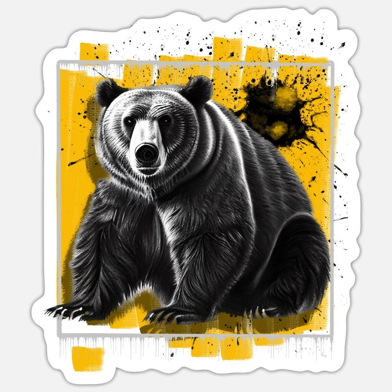 Bear Sticker size S (10 x 10 cm)