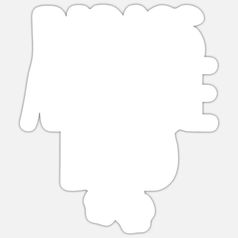 Australian Shepherd Geschenke - Sticker Größe S (10 x 10 cm) - Mattweiß