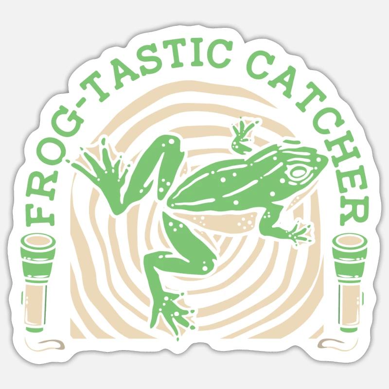Frog Tastic Catcher Tadpole Tree Frog Frog Sticker size S (10 x 10 cm)