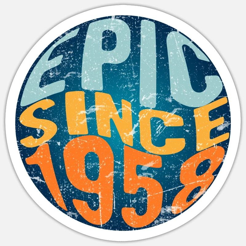 Epic since 1958 Sticker size S (10 x 10 cm)
