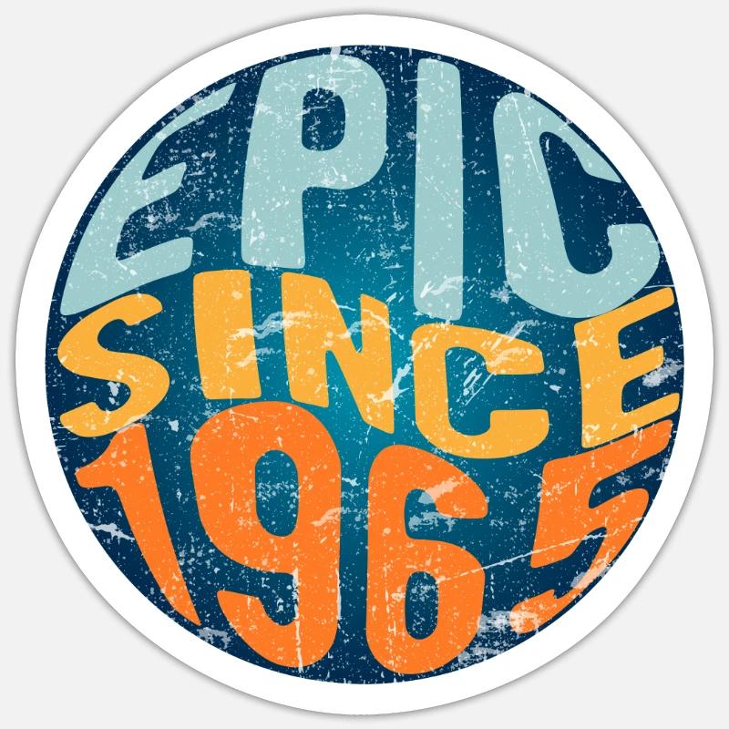 Epic since 1965 - Sticker size S (10 x 10 cm) - white matte