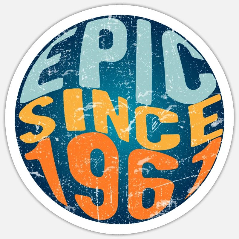 Epic since 1961 Sticker size S (10 x 10 cm)