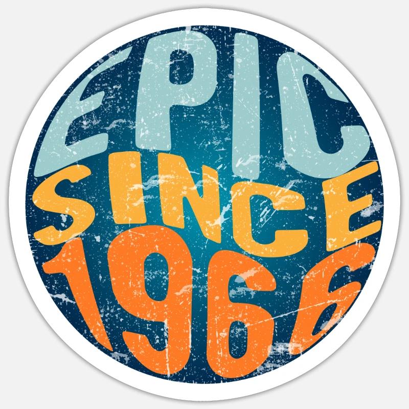 Epic since 1966 - Sticker size S (10 x 10 cm) - white matte