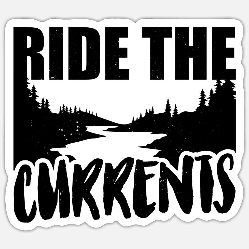 River Rafting Sticker size S (10 x 10 cm)