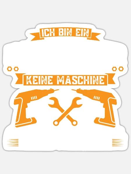 Handwerker Beruf Handwerk Geschenk - Sticker Größe S (10 x 10 cm) - Mattweiß