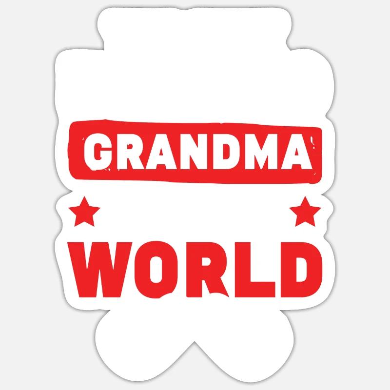 fischer großmutter Sticker Größe S (10 x 10 cm)