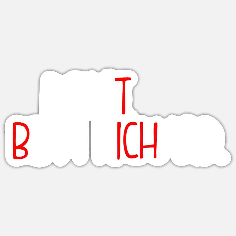 Including Be A Richard - Sticker size S (10 x 10 cm) - white matte