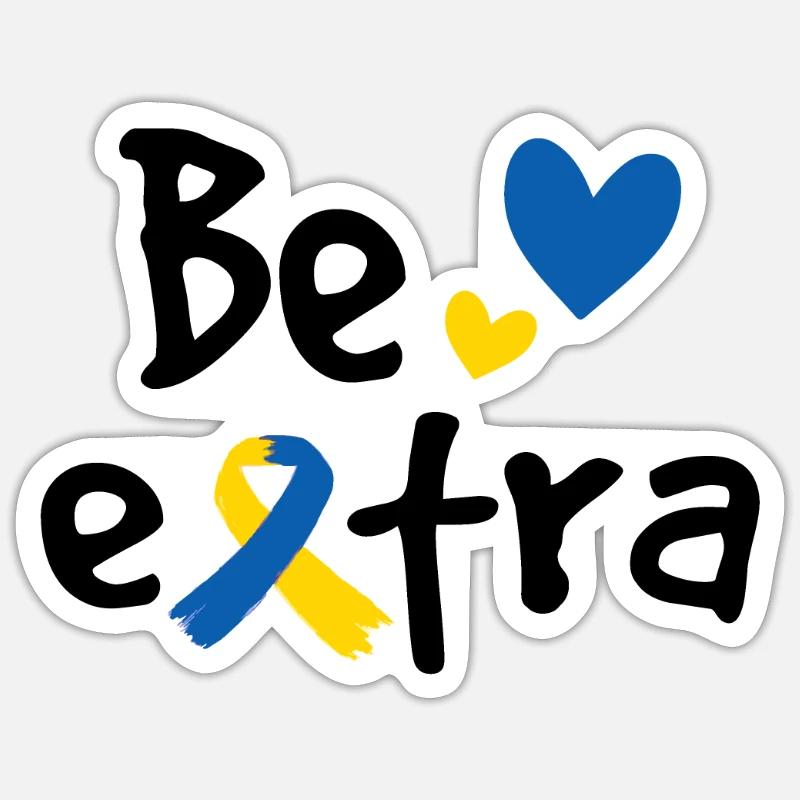 Be Extra Sticker size S (10 x 10 cm)