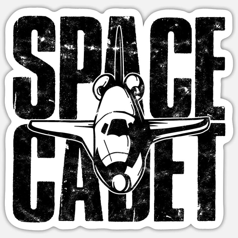 Space Cadet - Space - Sticker size S (10 x 10 cm) - white matte