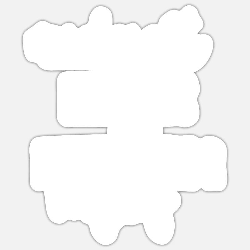 Mitternachtsküsse Und Neujahrswünsche Sticker Größe S (10 x 10 cm)