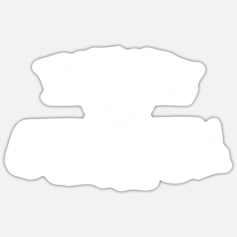 Future corpse for Goth fan - Sticker size S (10 x 10 cm) - white matte