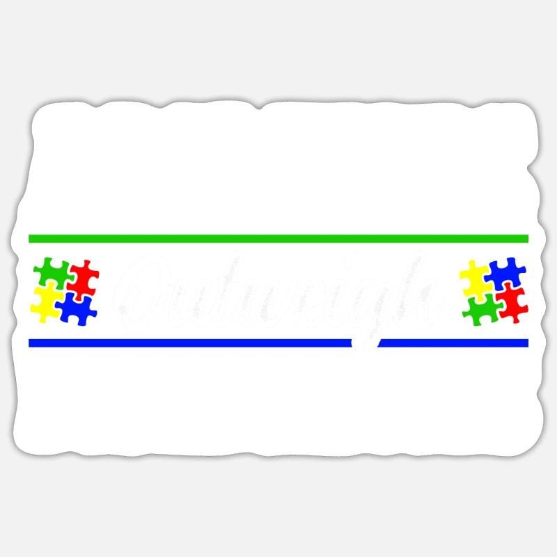 Autism awareness - abilities predominate - Sticker size S (10 x 10 cm) - white matte