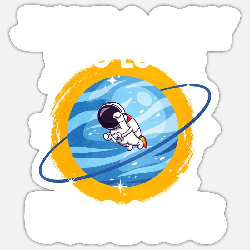 Uranus Planet Geschenk Sticker Größe S (10 x 10 cm)