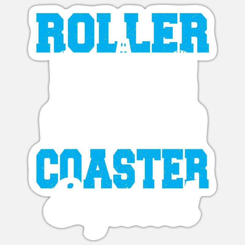 Theme Park Vacation Amusement Park Roller Coaster Sticker size S (10 x 10 cm)
