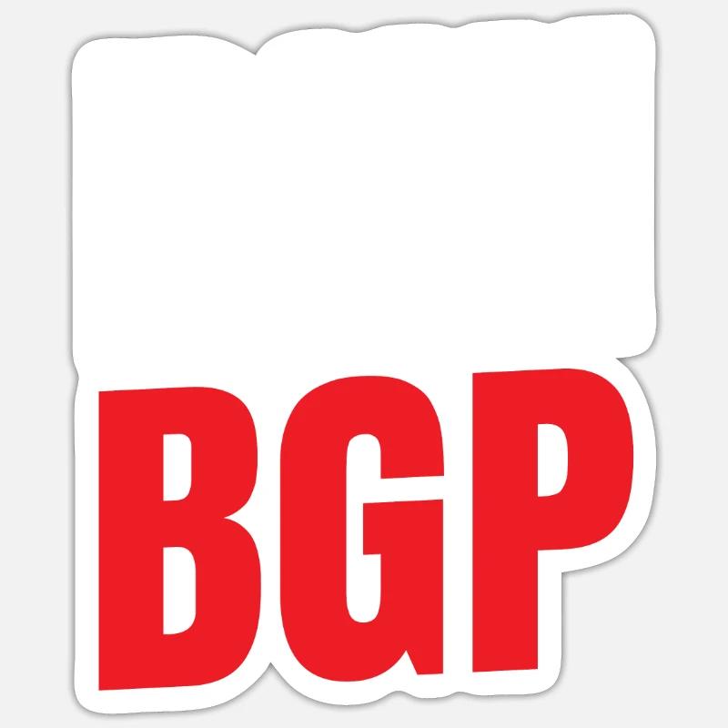 bgp for network computer fan run Sticker size S (10 x 10 cm)