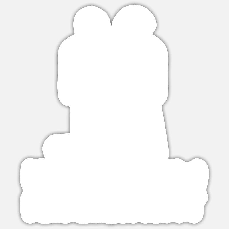 Sous la nouvelle direction - Sticker taille S (10 x 10 cm) - blanc mat