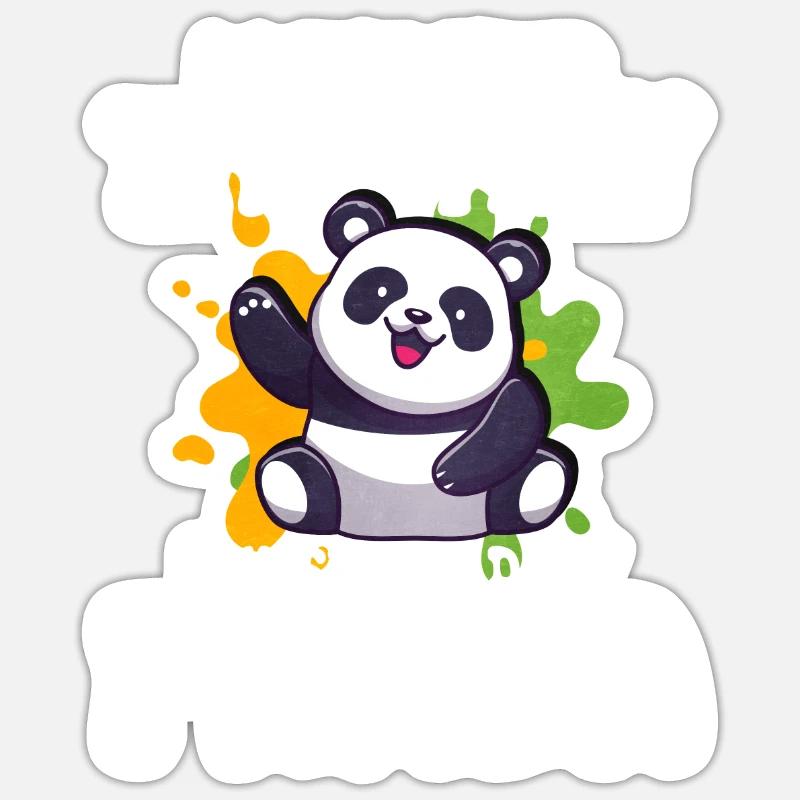 Panda - Sticker size S (10 x 10 cm) - white matte