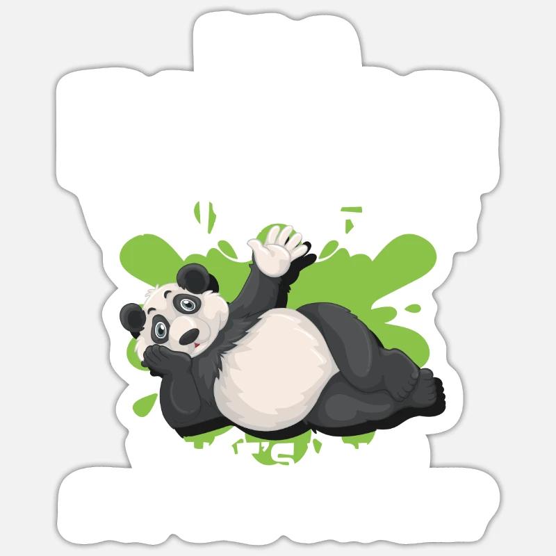 Panda Sticker Größe S (10 x 10 cm)