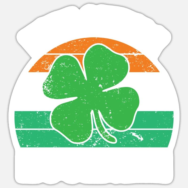 Kinder St. Patricks Day Irish Wee Little Hooligans Sticker Größe S (10 x 10 cm)