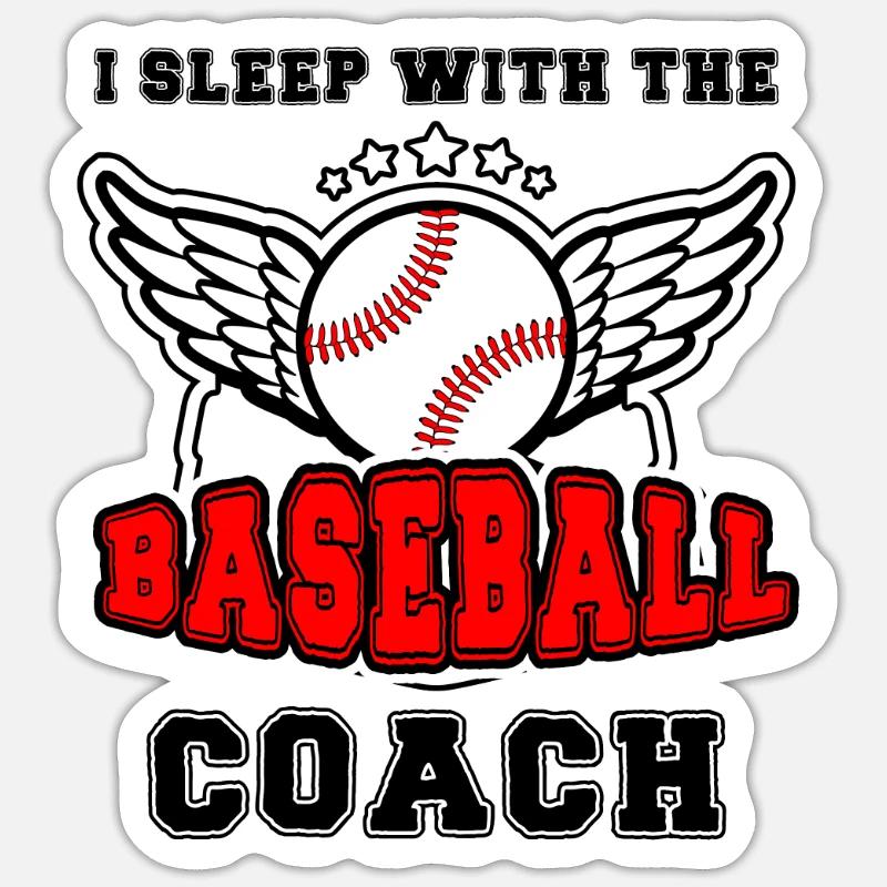 Baseball-Trainerin Ehefrau Berufstätige Mutter Sticker Größe S (10 x 10 cm)